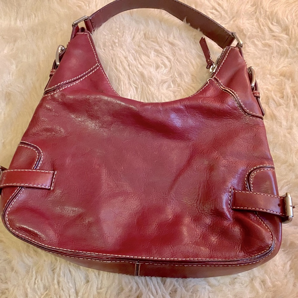 Dark red / burgundy vintage Michael Kors leather purse.